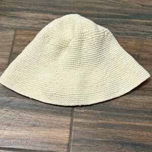 Madewell Ivory Knit Bucket Hat